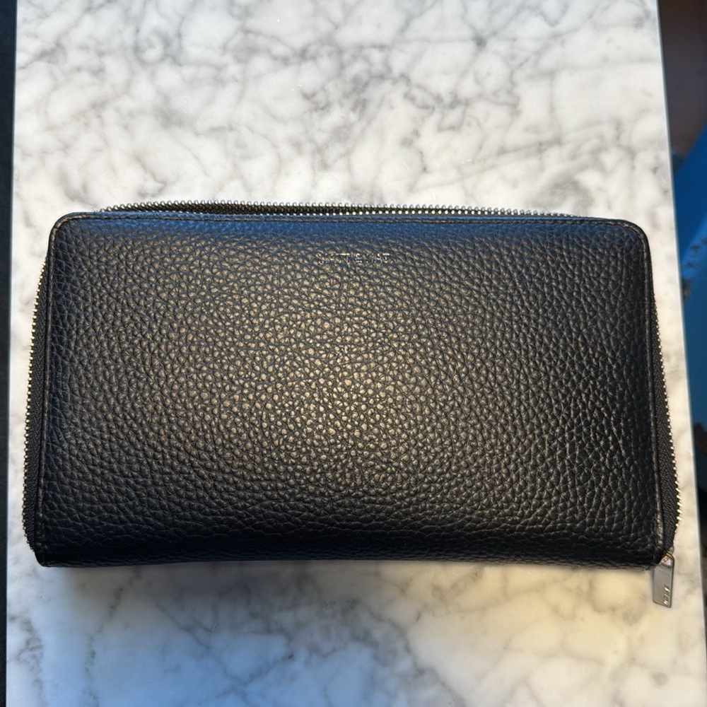 Black Textured Matt & Nat Wallet